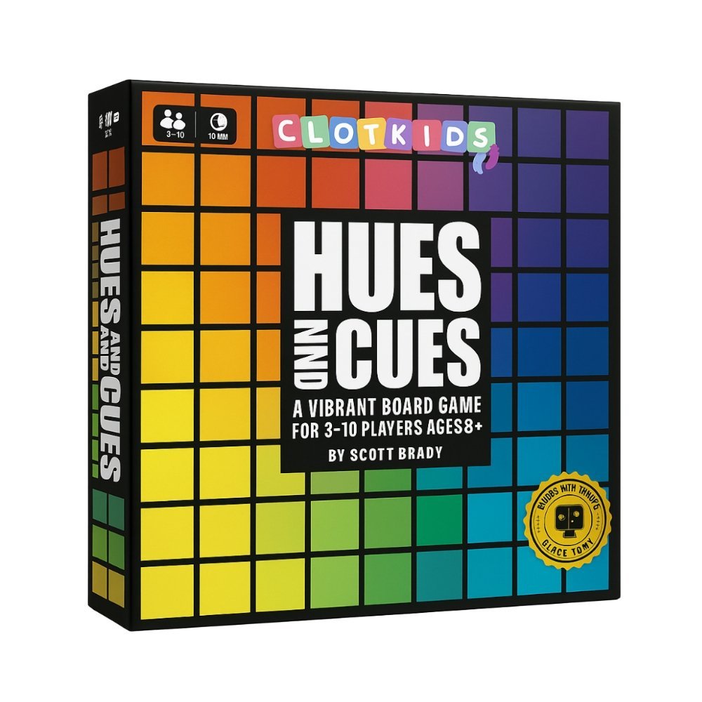 HUES and CUES Board Game – Color Clue Game for 3–10 Players