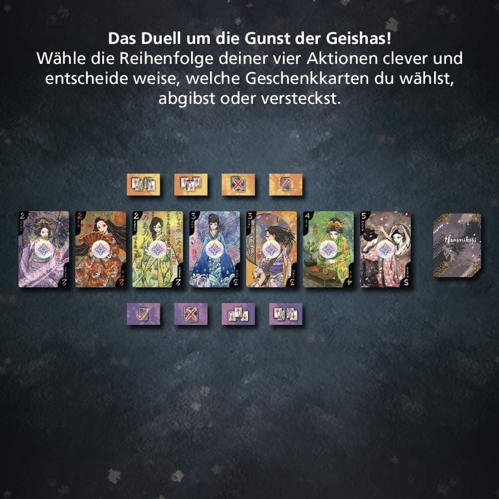 Hanamikoji : 2-Player Strategic Card Game of Geishas, Gifts & Tactics - Image 2