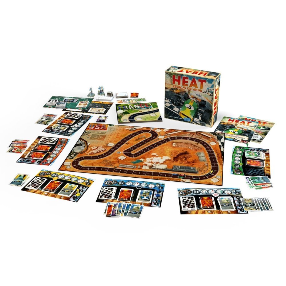 Heat: Pedal to the Metal - 2-Player Strategic Racing Board Game | High-Speed Action - Image 2