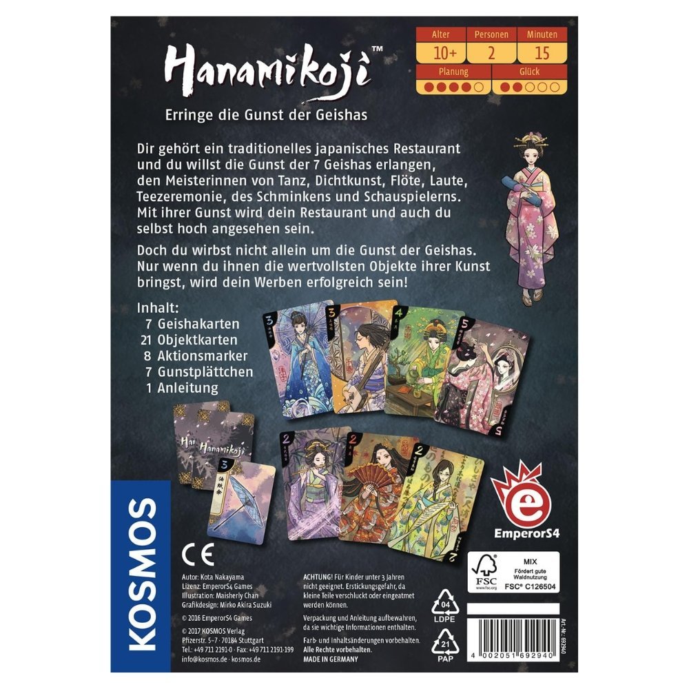 Hanamikoji : 2-Player Strategic Card Game of Geishas, Gifts & Tactics - Image 3