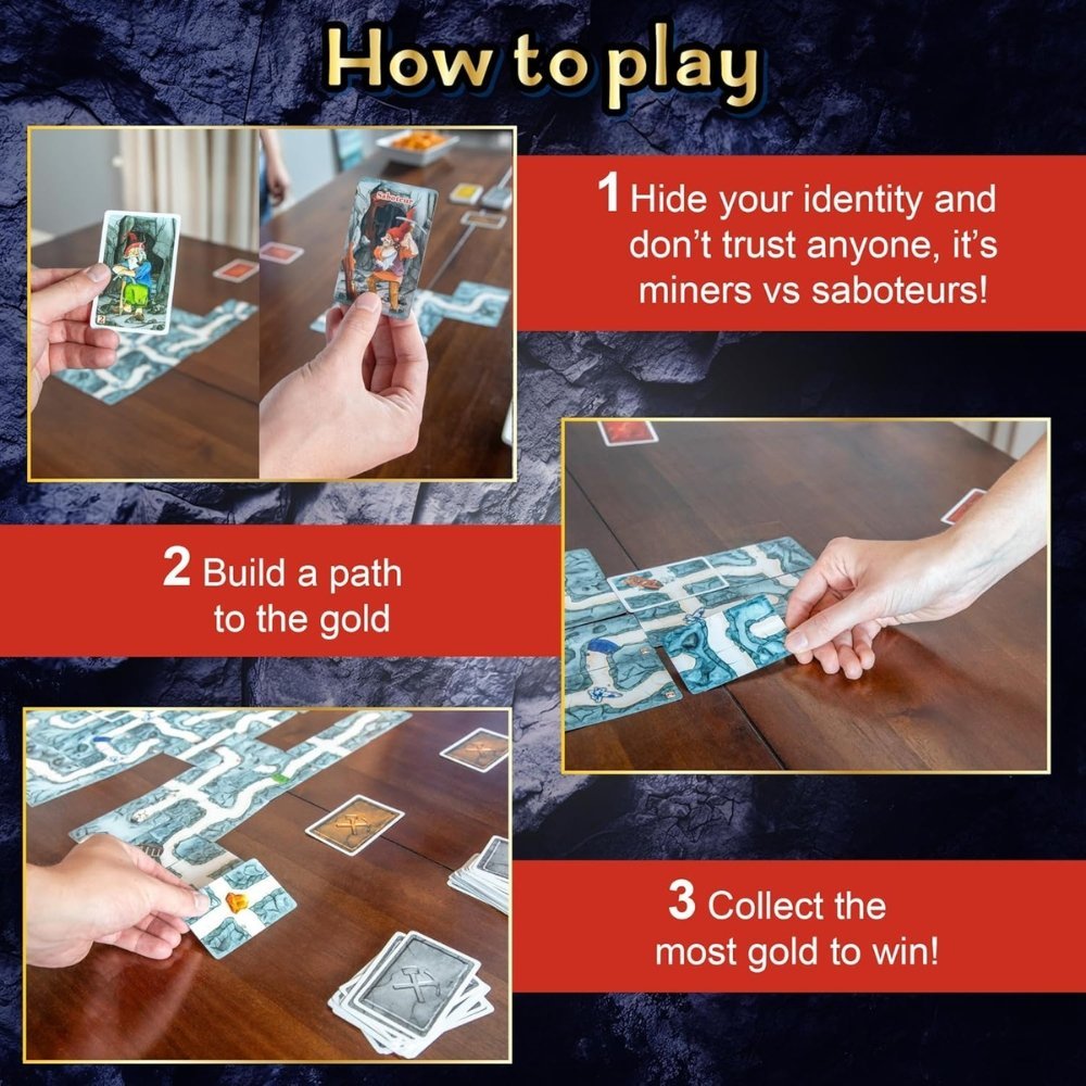 Saboteur – Strategic Card Game of Treasure Hunting & Deception | 3–10 Players - Image 2