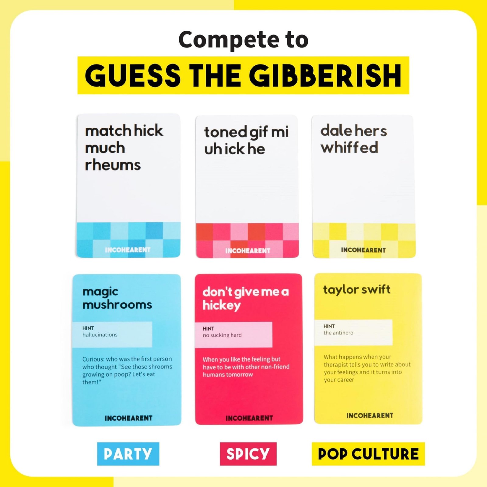 Incohearent Family Game | Hilarious Guess the Gibberish Card Game - Image 4