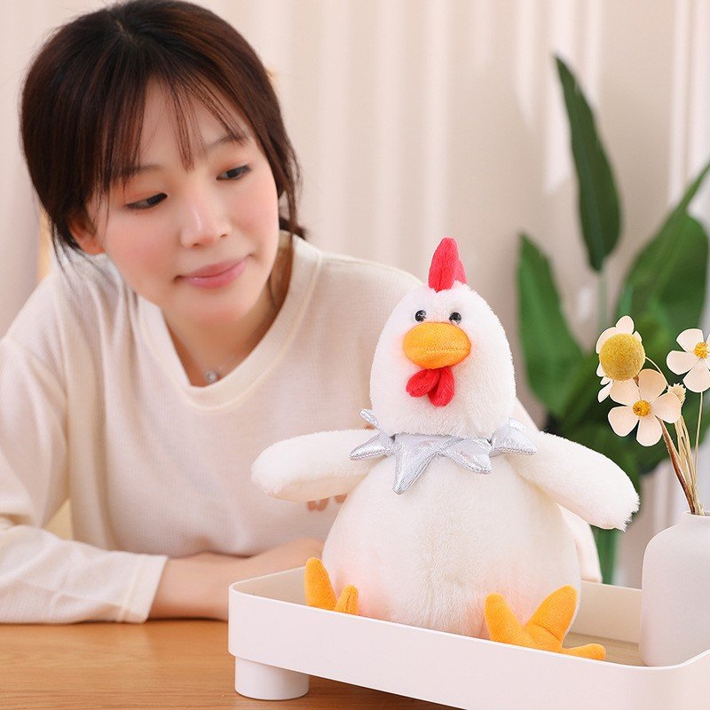 Big Belly Chicken Plush Toy - Cuckoo Rooster Doll for Kids - Image 4