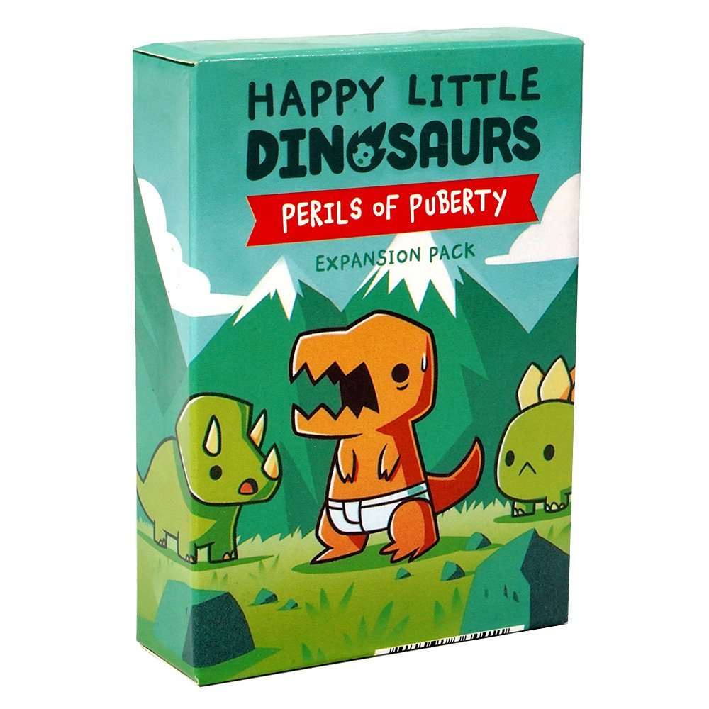 Happy Little Dinosaurs: Perils of Puberty Expansion – Fun Card Game Add-On 