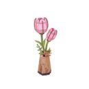3D Wooden Puzzle – Pink Tulip