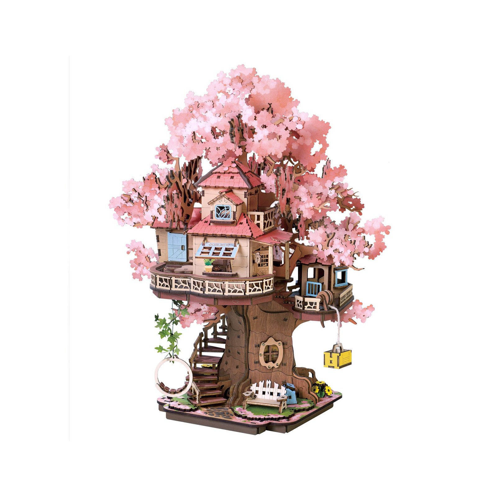Sakura Tree House 3D Wooden Puzzle
