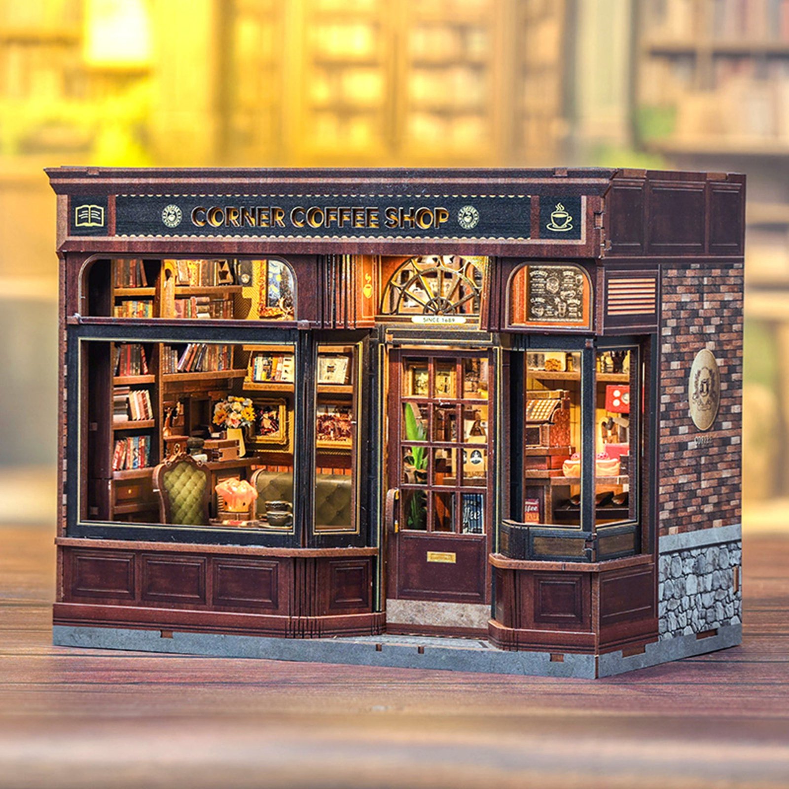 Corner Coffee Shop Book Nook - Image 2