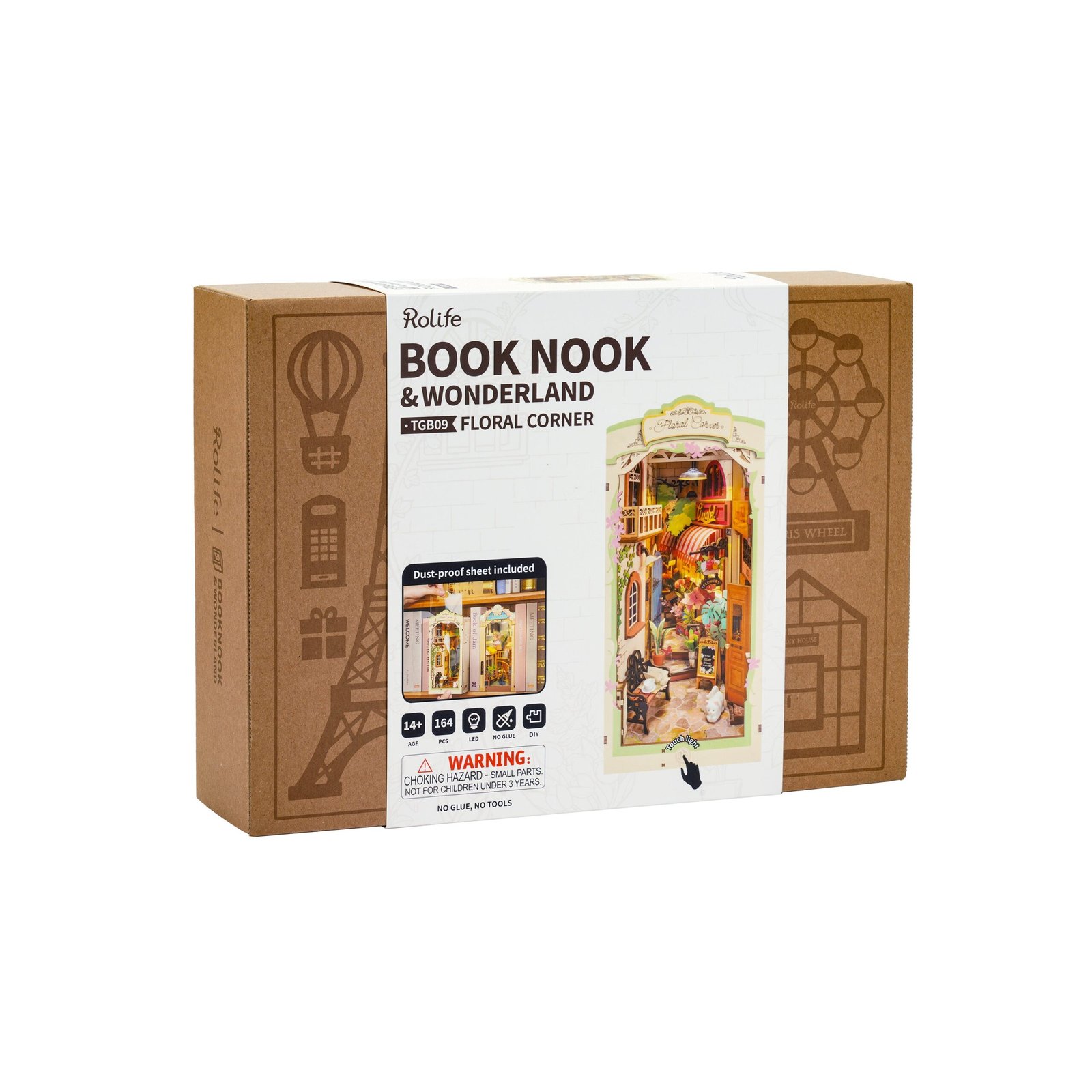 Floral Corner w/ Dust Cover Book Nook Kit - Image 7