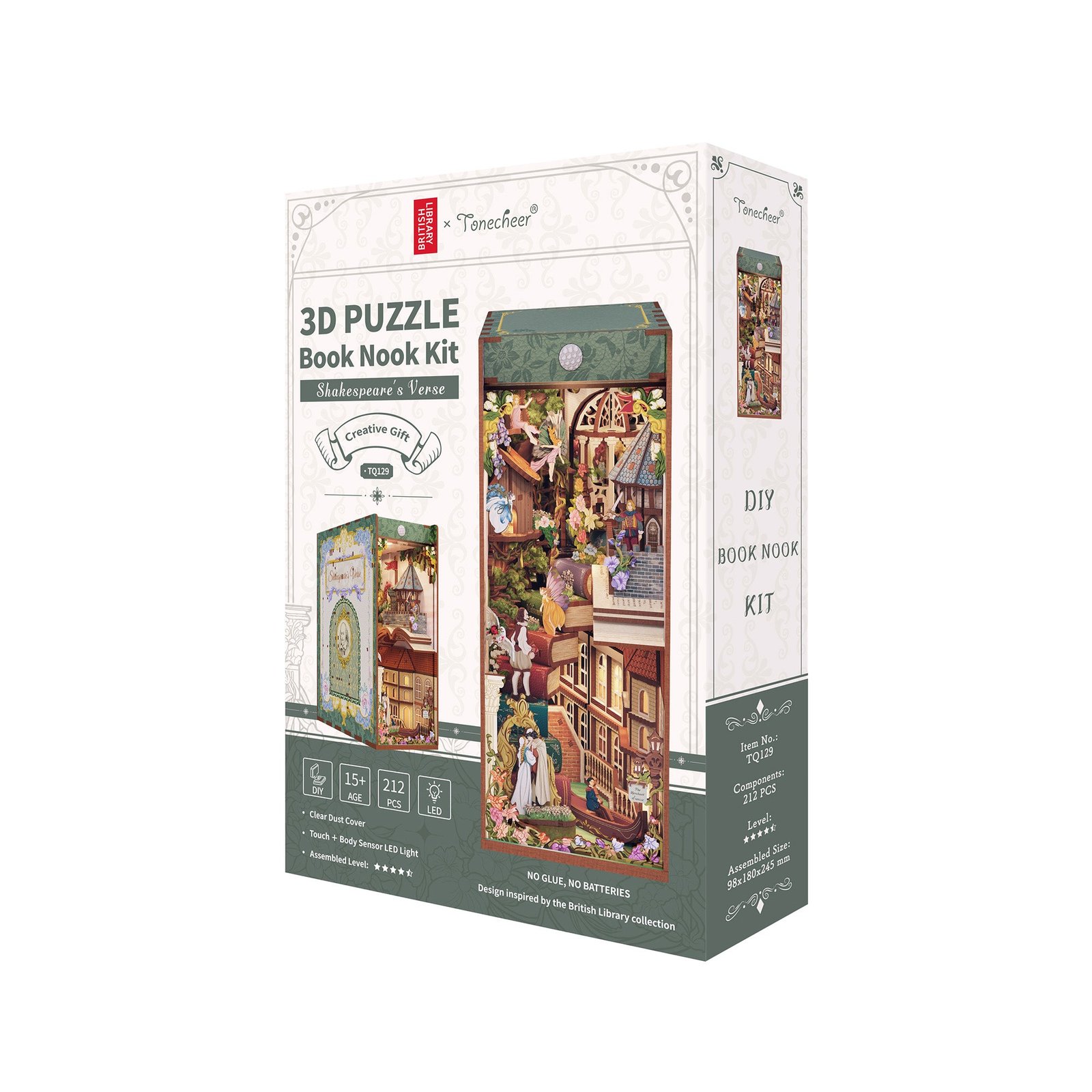 Shakespeare's Verse w/ Dust Cover Book Nook Kit - Image 6