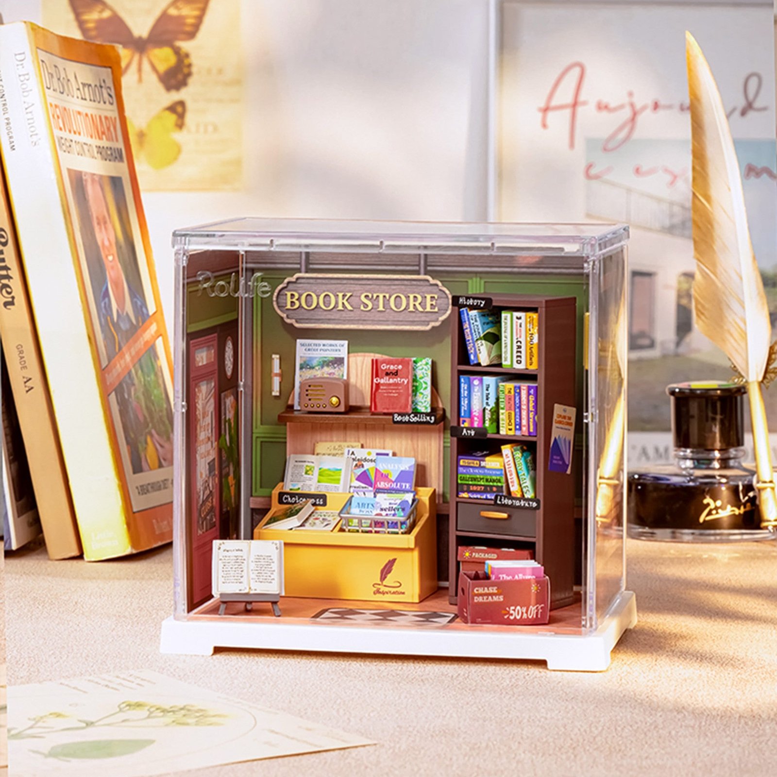 Cozy Corner Bookstore Book Nook - Image 2