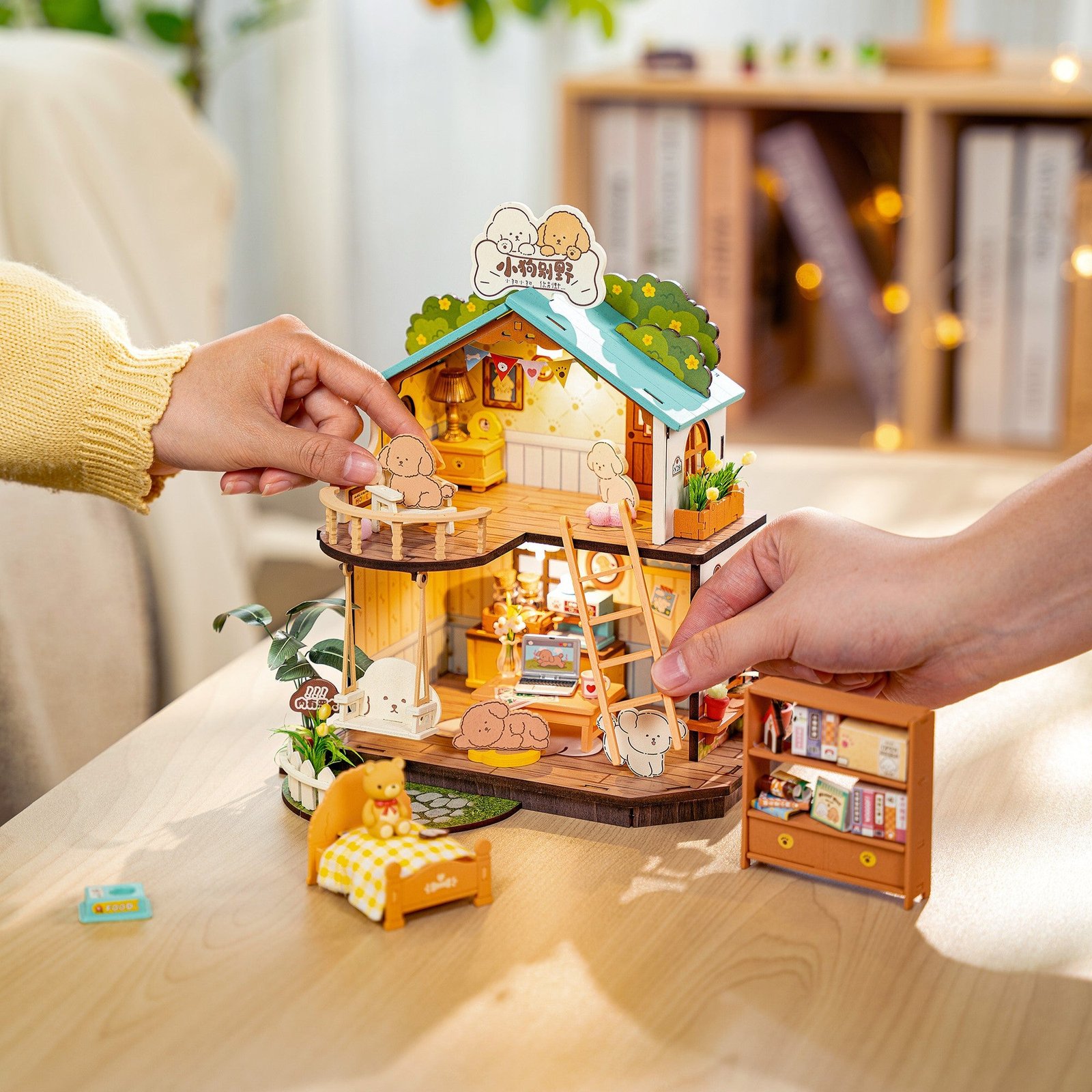 Puppy's Cozy Villa Book Nook - Image 3