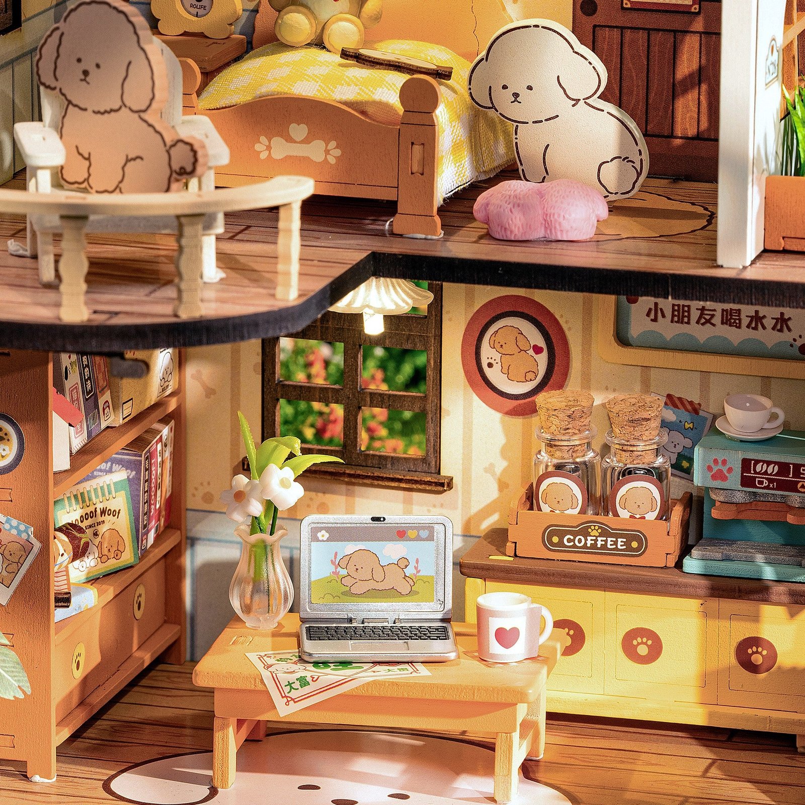 Puppy's Cozy Villa Book Nook - Image 5