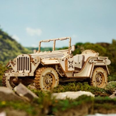 Army Field Car 3D Wooden Puzzle
