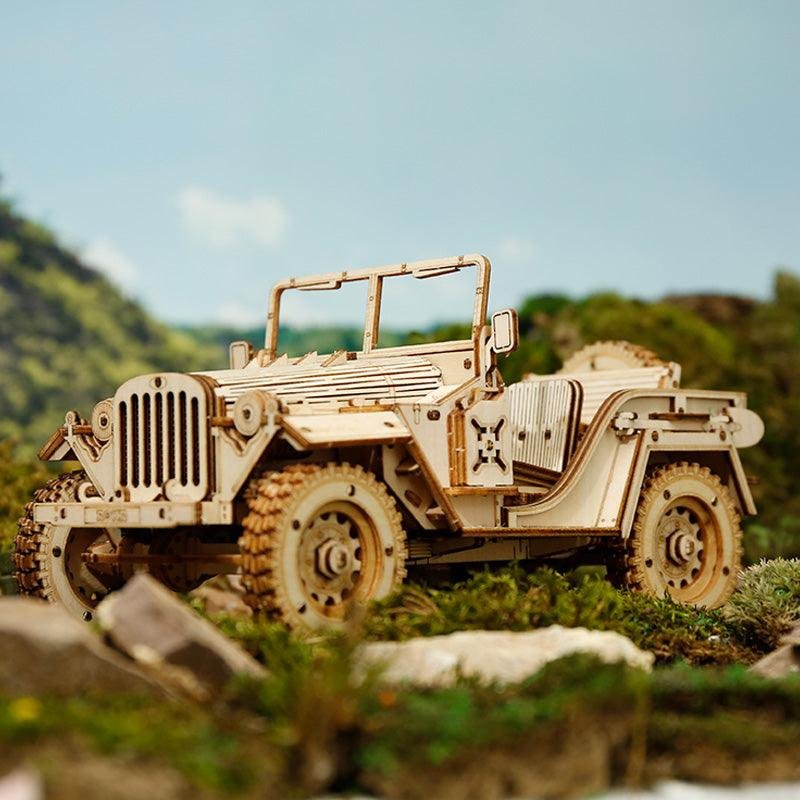 Army Field Car 3D Wooden Puzzle