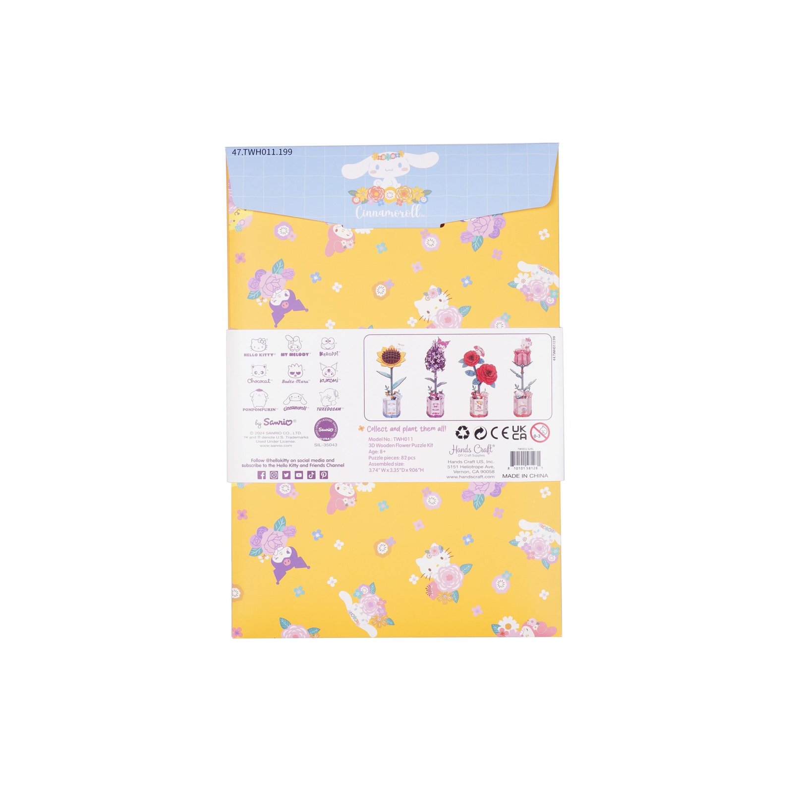 Hello Kitty® and Friends Cinnamoroll Sunflower 3D Wooden Puzzle - Image 7