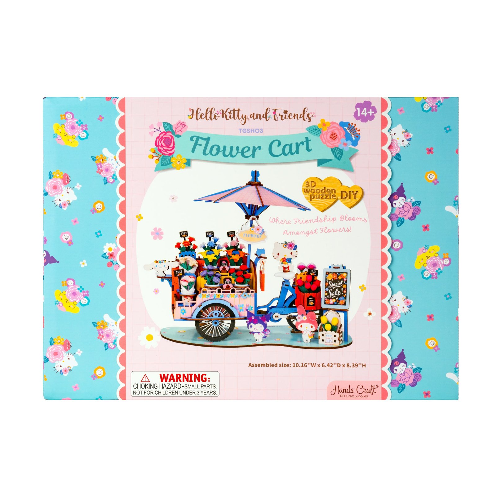 Friends Flower Cart 3D Wooden Puzzle - Image 8