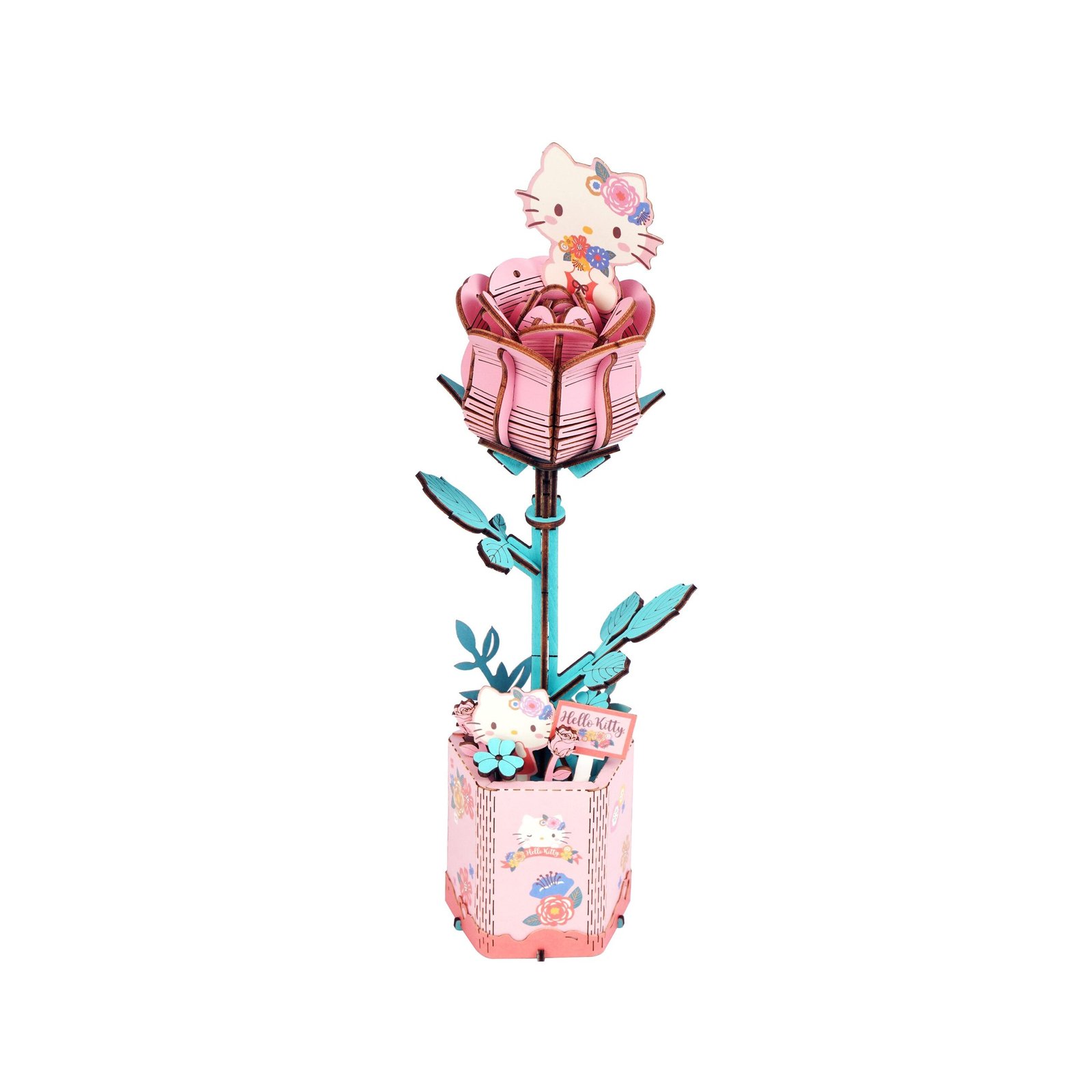 3D Puzzles – Kitty Pink Rose