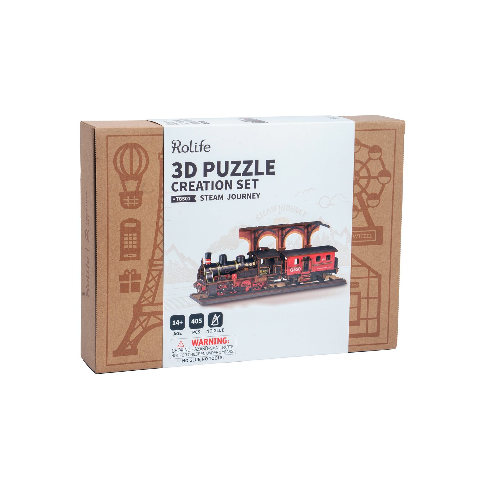 Steam Journey 3D Wooden Puzzle - Image 6