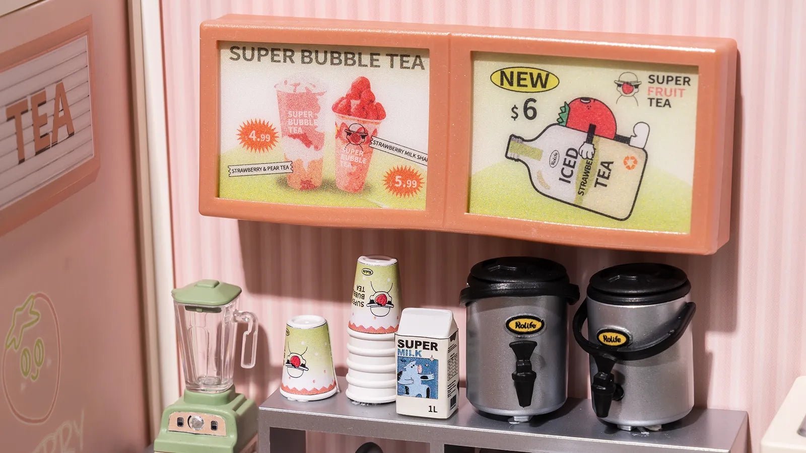 Double Joy Bubble Tea Book Nook - Image 5