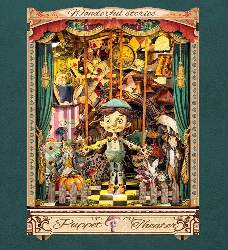 Pinocchio Puppet Theater Book Nook - Image 11