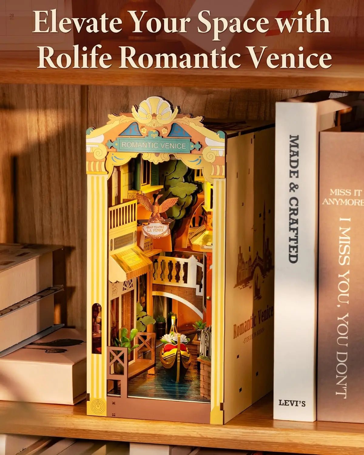 Romantic Venice Book Nook - Image 2