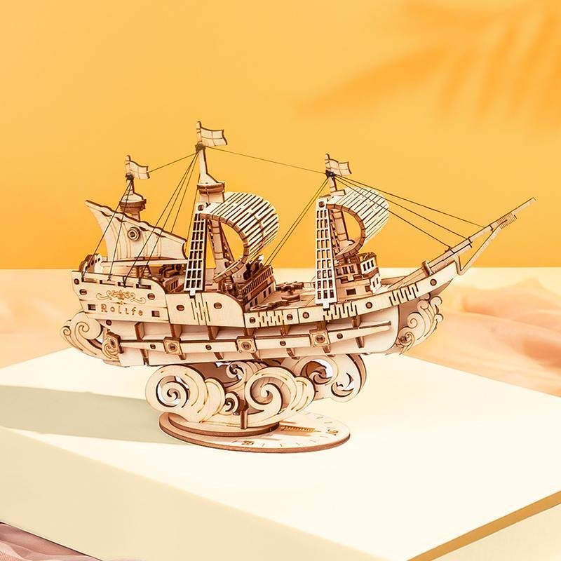 Sailing Ship 3D Wooden Puzzle - Image 2