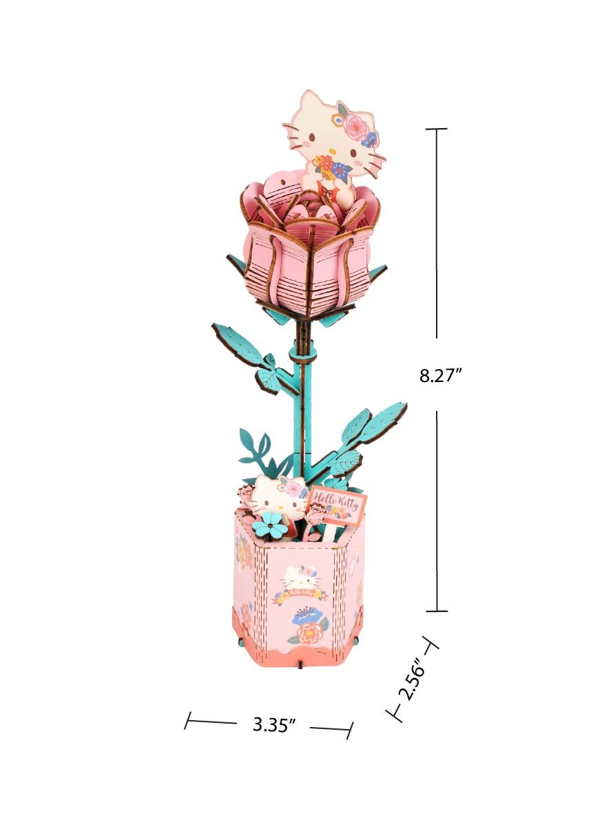 3D Puzzles – Kitty Pink Rose - Image 8