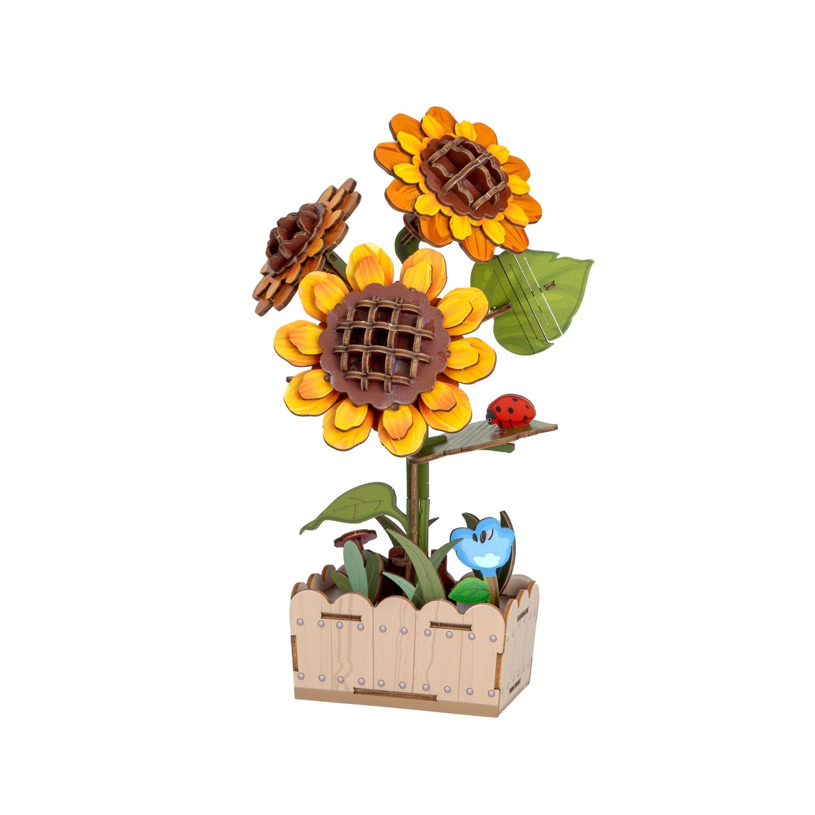 3D Wooden Puzzle – Sunflower Bloom Set
